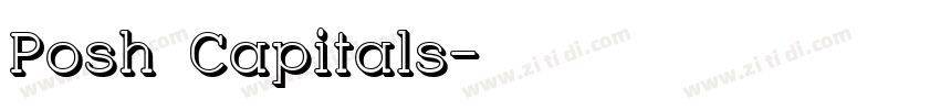 Posh Capitals字体转换